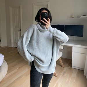 Pure Navy (off 5th) oversized tunic sweater